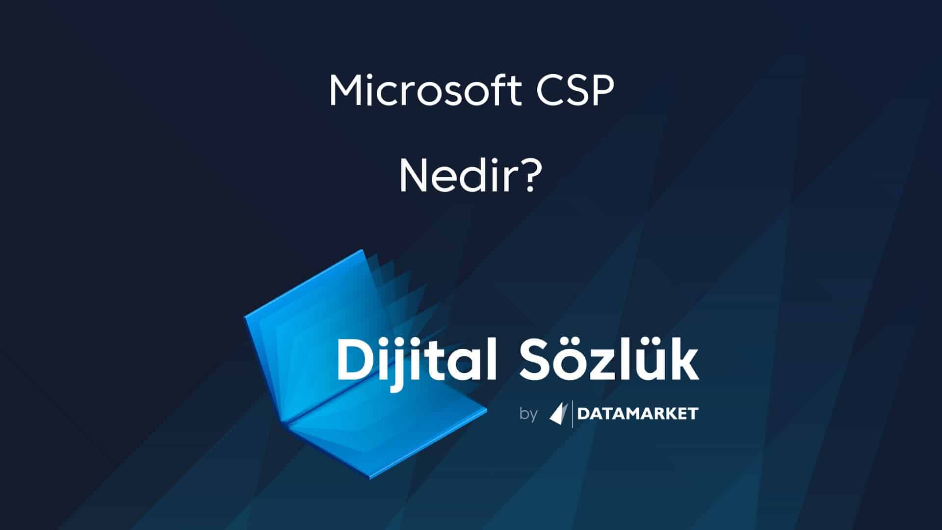 Microsoft CSP Nedir? Microsoft CSP Ne Demek? :: Data Market